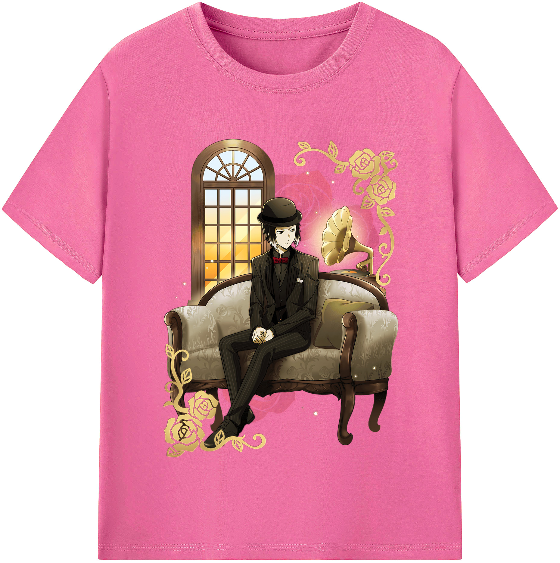 （画像用） 文豪ストレイドッグス Bungo Stray Dogs レディースカジュアルプリントTシャツ（綿100％）